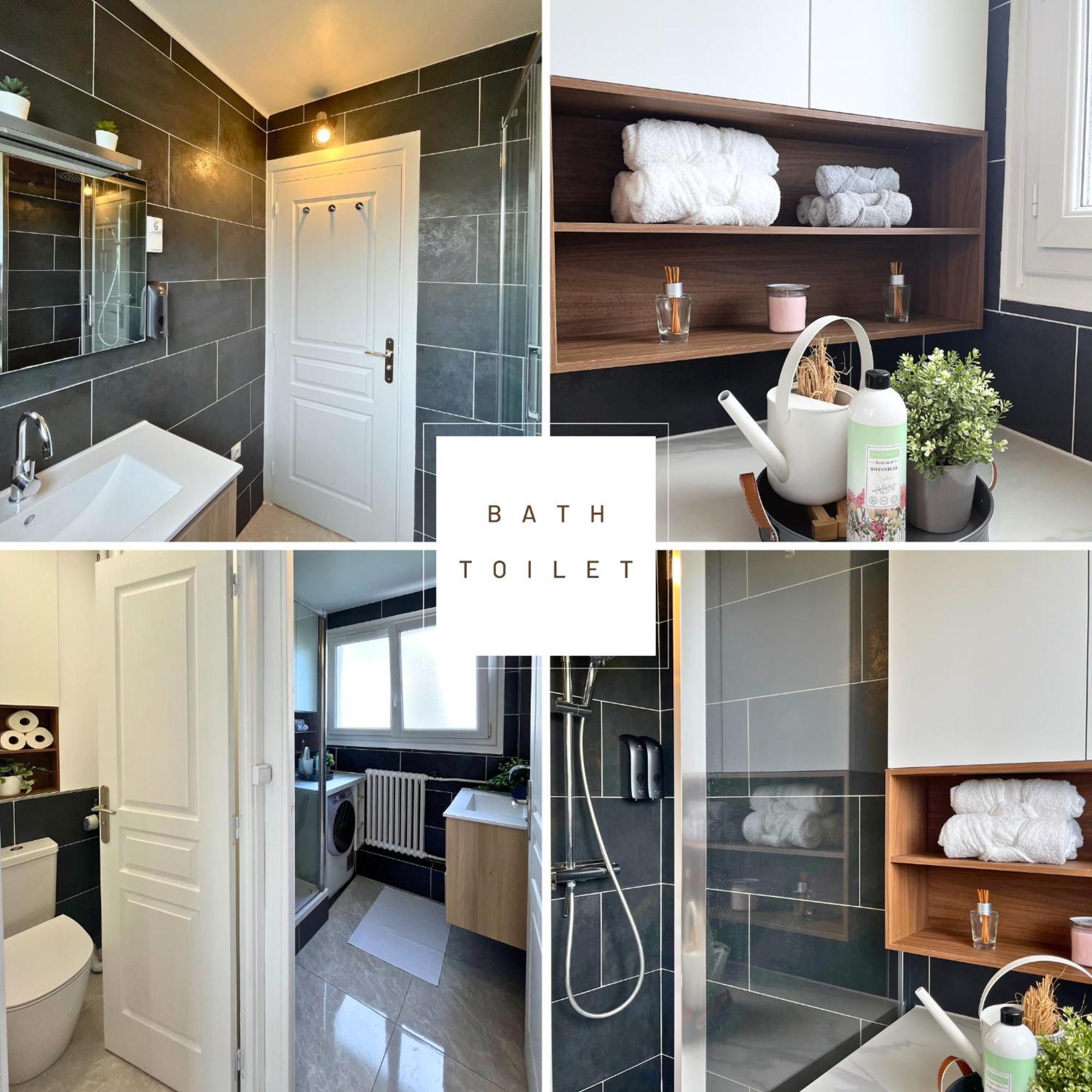 Entire 60M2 Apartment - Close To Paris - Parking - Kitchen - 2Min Rerb - Olympic'24 Bourg-la-Reine Dış mekan fotoğraf